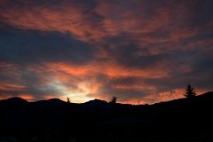 01 Sunrise Over Old Man Mountain, Grisette Mountain, Mount Dromore From Jasper.jpg